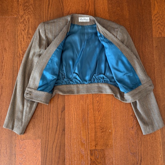 Vintage Houndstooth Cropped Jacket by Paul Stanley - Picture 11 of 11